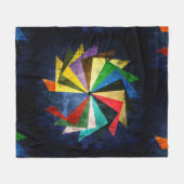 Onderdruk ontwerp van het wiel fleece deken (Voorkant (Horizontaal))