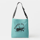 Onderdruk peddel op design - alles-over-druk dwars crossbody tas (Achterkant)