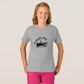 Onderdruk peddel op design - Meisjes' Basic T-Shir T-shirt (Voorkant volledig)