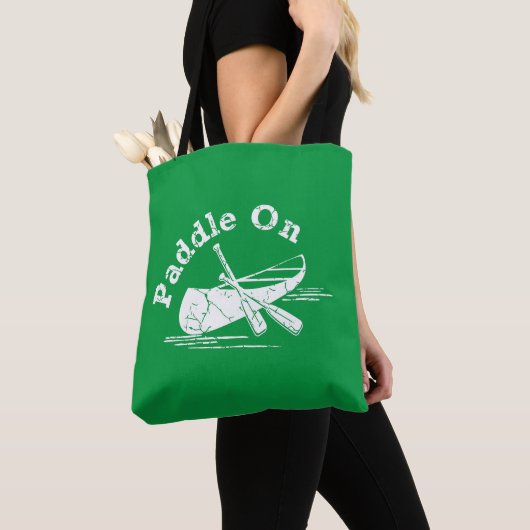 Onderdruk peddel op ontwerp - All-Over-Print Tas (Dichtbij)