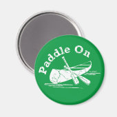 Onderdruk peddel op ontwerp - Cirkelmagneet Magneet (Voorkant / Achterkant)