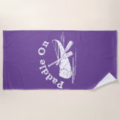 Onderdruk peddel op ontwerp - Handdoek (Voorkant)