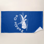 Onderdruk peddel op ontwerp - Handdoek (Voorkant)