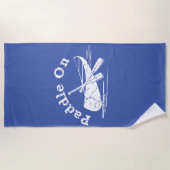 Onderdruk peddel op ontwerp - Handdoek (Voorkant)