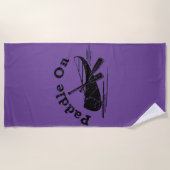 Onderdruk peddel op ontwerp - Handdoek (Voorkant)