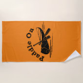 Onderdruk peddel op ontwerp - Handdoek (Voorkant)