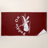 Onderdruk peddel op ontwerp - Mannen fundamentele  Strandlaken (Voorkant)