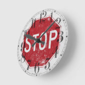 Onderdruk stopteken ronde klok (Hoek)