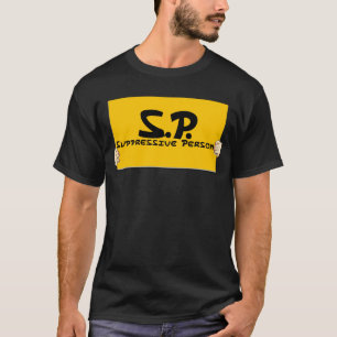 Onderdrukkend persoon t-shirt