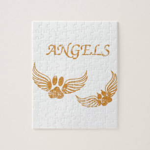 Onderdrukkende Angel Pet Paws Legpuzzel