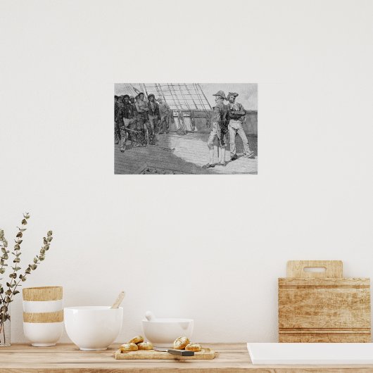 Onderdrukking van Amerikaanse zeelieden Poster (Keuken)