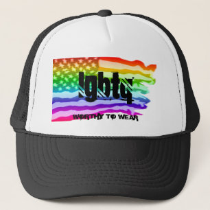 Onderdrukte Amerikaanse vlag regenboog - LGBTQ - d Trucker Pet