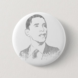 Onderdrukte Barack Obama Buttonnen Ronde Button 5,7 Cm