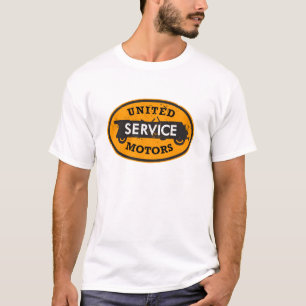 Onderdrukte United Service Motors ondertekent t-sh T-shirt