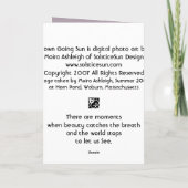 ondergaande zon kaart (Achterkant)