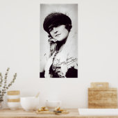 Ondergetekende foto van Marie Lloyd Poster (Keuken)