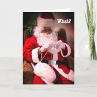 Ondergoed voor Mrs Santa Claus kerstkaart