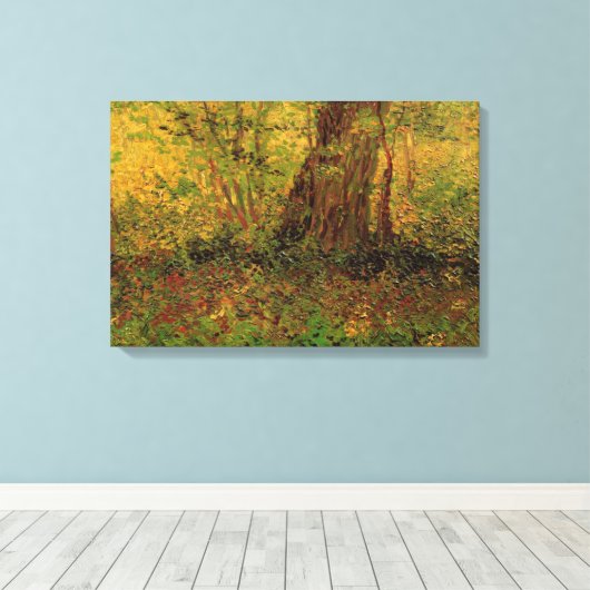 Ondergroei door Vincent van Gogh Canvas Afdruk (Insitu (Houten vloer))