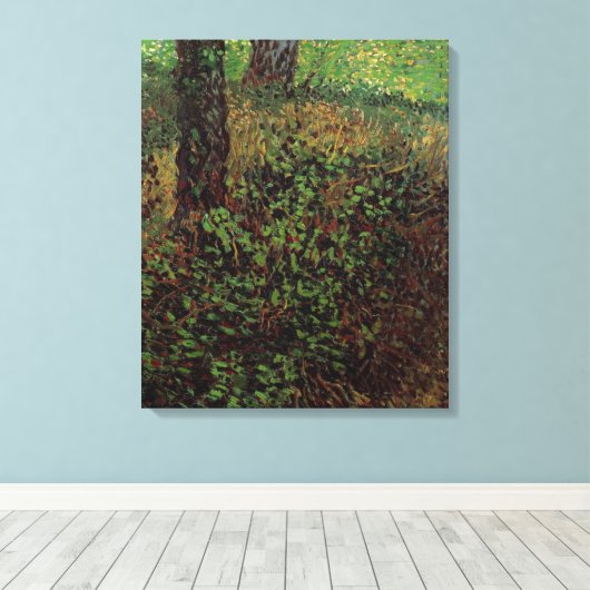 Ondergroei door Vincent van Gogh Canvas Afdruk (Insitu (Houten vloer))