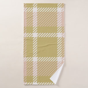 ondergrond of textuur, geplakt of tartan, in m badhanddoek