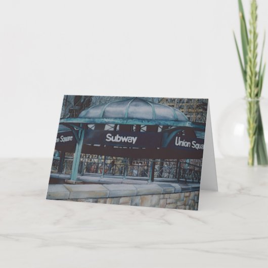 ondergronds blues Wenskaart Kaart (Voorkant)