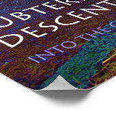 Ondergrondse daling poster (Hoek)