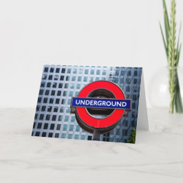 ondergrondse groet kaart