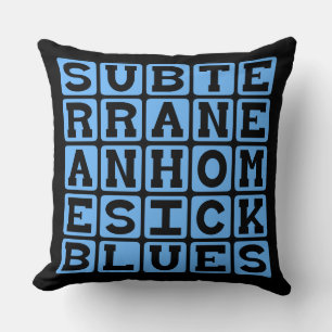 Ondergrondse Heimwee Blues Kussen