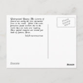 Ondergrondse schoonheid briefkaart (Achterkant)