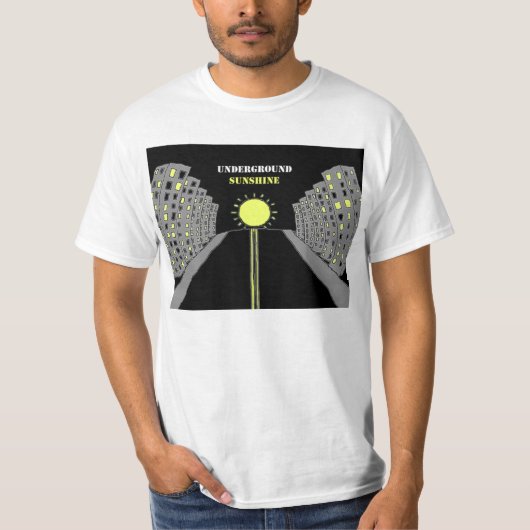 ondergrondse zonnehemd t-shirt (Voorkant)