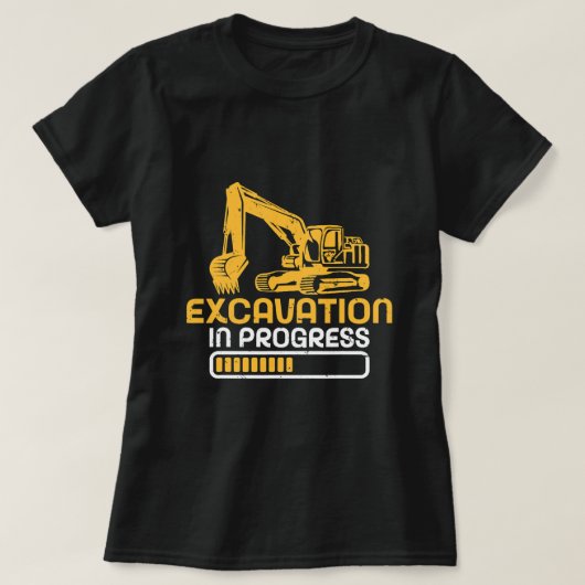 Onderhanden graafwerk Exploitant T-shirt (Design voorkant)