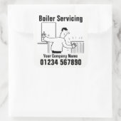 Onderhoud ketel vierkante sticker (Tas)