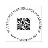 Onderhoudsgegevens bedrijfsqr-code  zelfinktende stempel (Design)