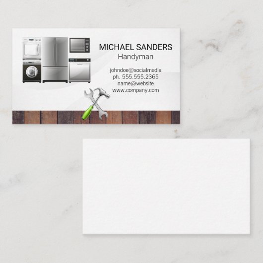 Onderhoudsherstel Visitekaartje (Voorkant / Achterkant)