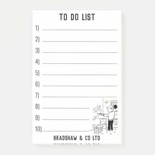 Onderhoudsservices voor persoonlijke personaliseri post-it® notes (Voorkant)