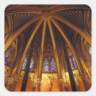 Onderkerk van La Sainte-Chapelle, Parijs, Vierkante Sticker