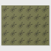 Ondermaats Maccabee-schild en luidsprekers Cadeaupapier (Vlak)