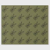 Ondermaats Maccabee-schild en luidsprekers Cadeaupapier (Vlak)