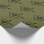 Ondermaats Maccabee-schild en luidsprekers Cadeaupapier (Hoek)