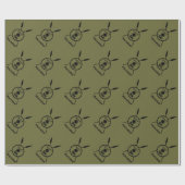 Ondermaats Maccabee-schild en luidsprekers Cadeaupapier (Vlak)