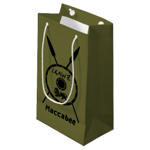 Ondermaats Maccabee-schild en luidsprekers Klein Cadeauzakje