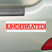 Ondermaatse stempel bumpersticker (Op auto)