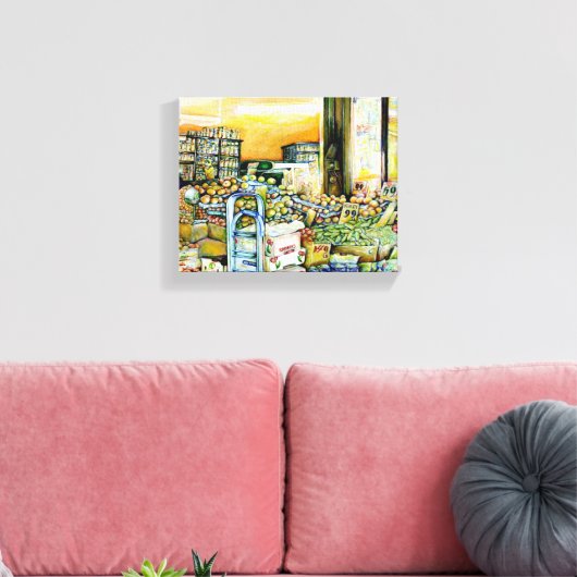 Ondermijning van artistieke herkenning canvas afdruk (Insitu (Woonkamer))