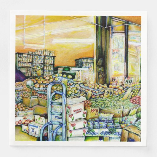 Ondermijning van artistieke herkenning servet (Voorkant)