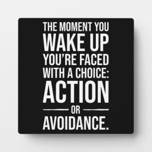 Onderneem actie - Gym, drukte, succes Motivatie Fotoplaat