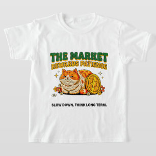 Ondernemer Baas Babe Kat Markt Beloning Geduld T-shirt