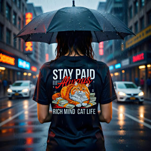 Ondernemer Boss Babe Cat – Blijf Betaald Rijke Men T-shirt