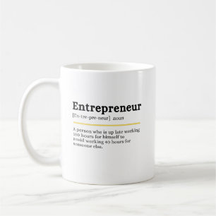 Ondernemer Definitie Gepersonaliseerd Koffiemok