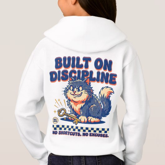 Ondernemer Girl Boss Kat Gebouwd Op Discipline (Achterkant)