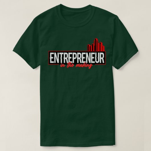 Ondernemer in wording t-shirt (Design voorkant)